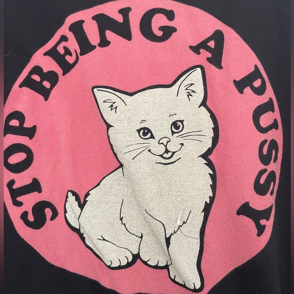 Ripndip Mens T-Shirt Stop Being A P*ssy Tee Black Size XL Streetwear - Picture 4 of 9